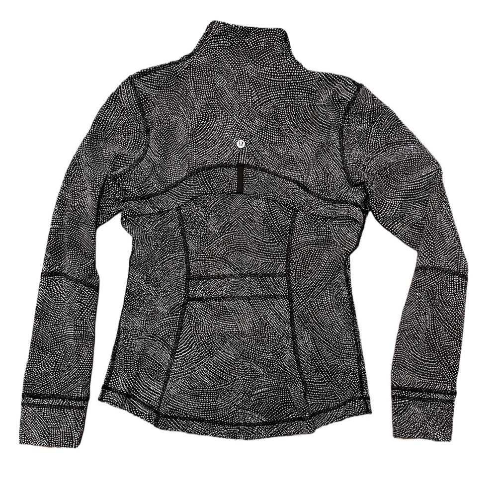 Lululemon black and white zip up jacket define size 8 - Picture 3 of 3